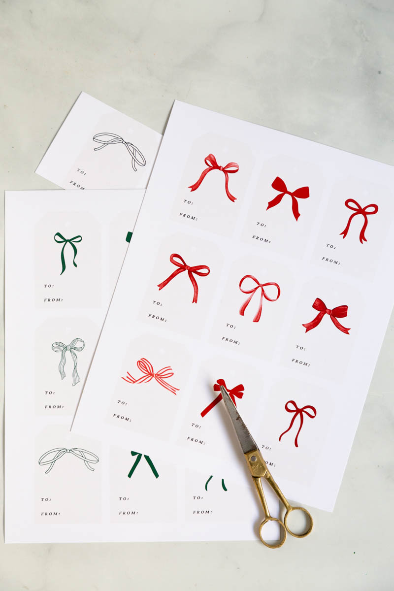 christmas bow template free printable