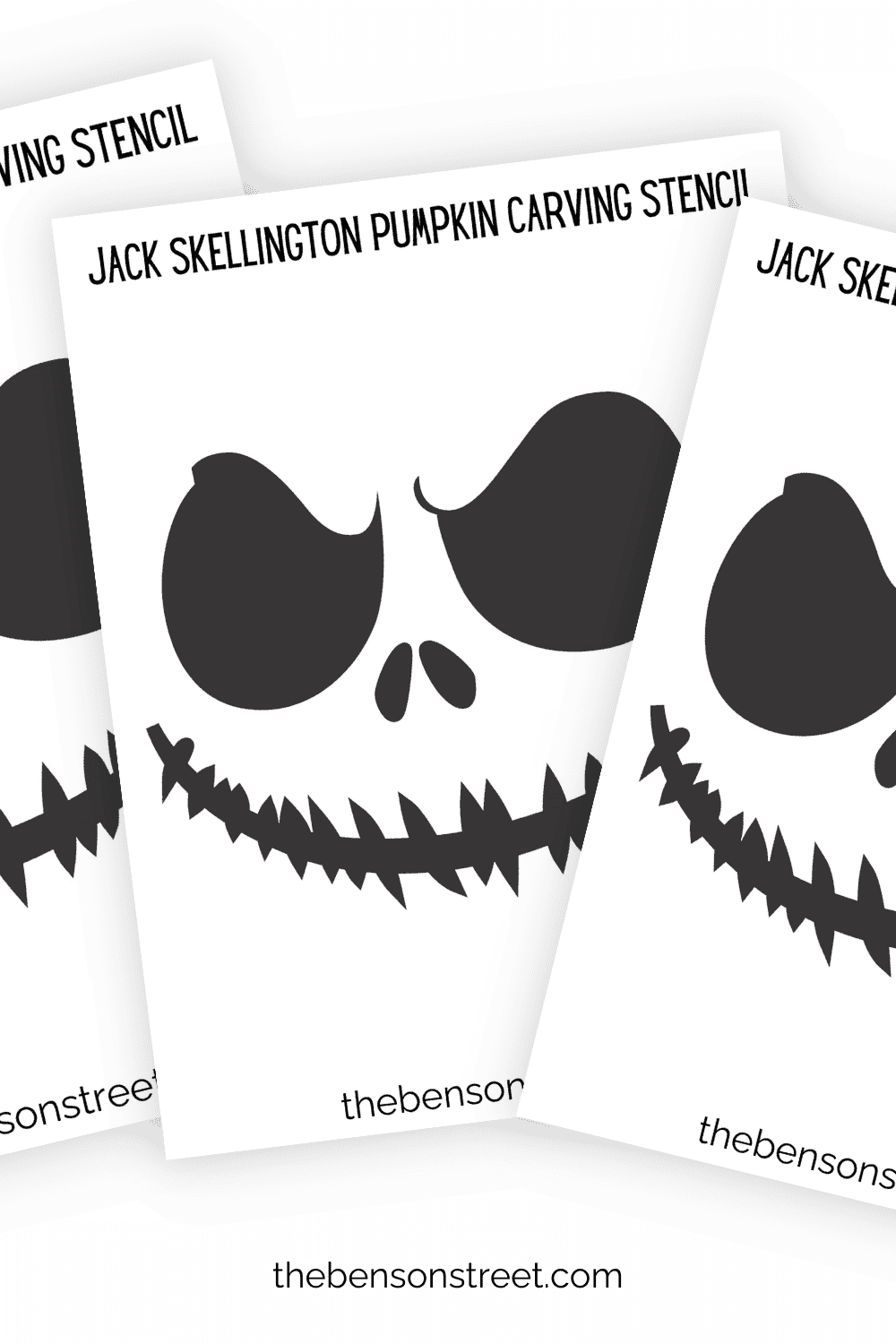 Free Printable Jack Skellington Pumpkin Stencil
