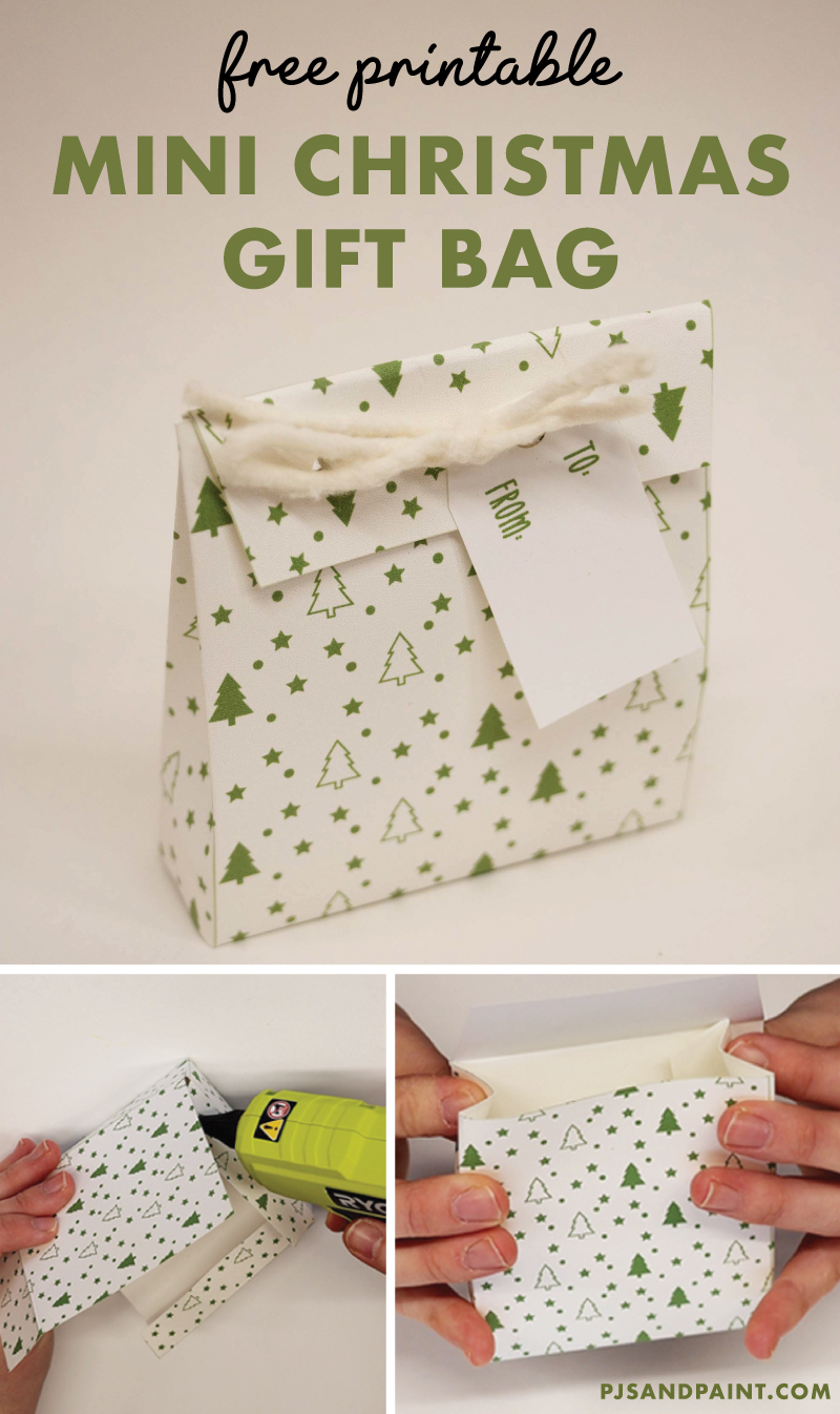 Free Printable Mini Christmas Gift Bag Free Printable Mini Christmas Gift Bag
