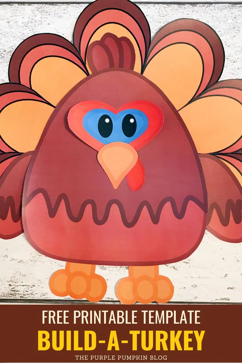 Free Printable Paper Turkey Template Build A Turkey