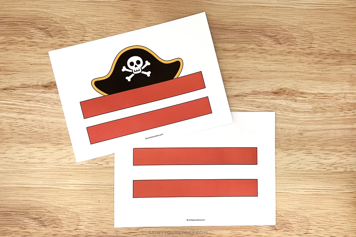 printable pirate hat template