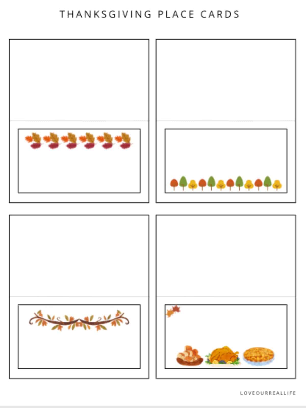 Free Printable Place Cards Free Printable Place Cards