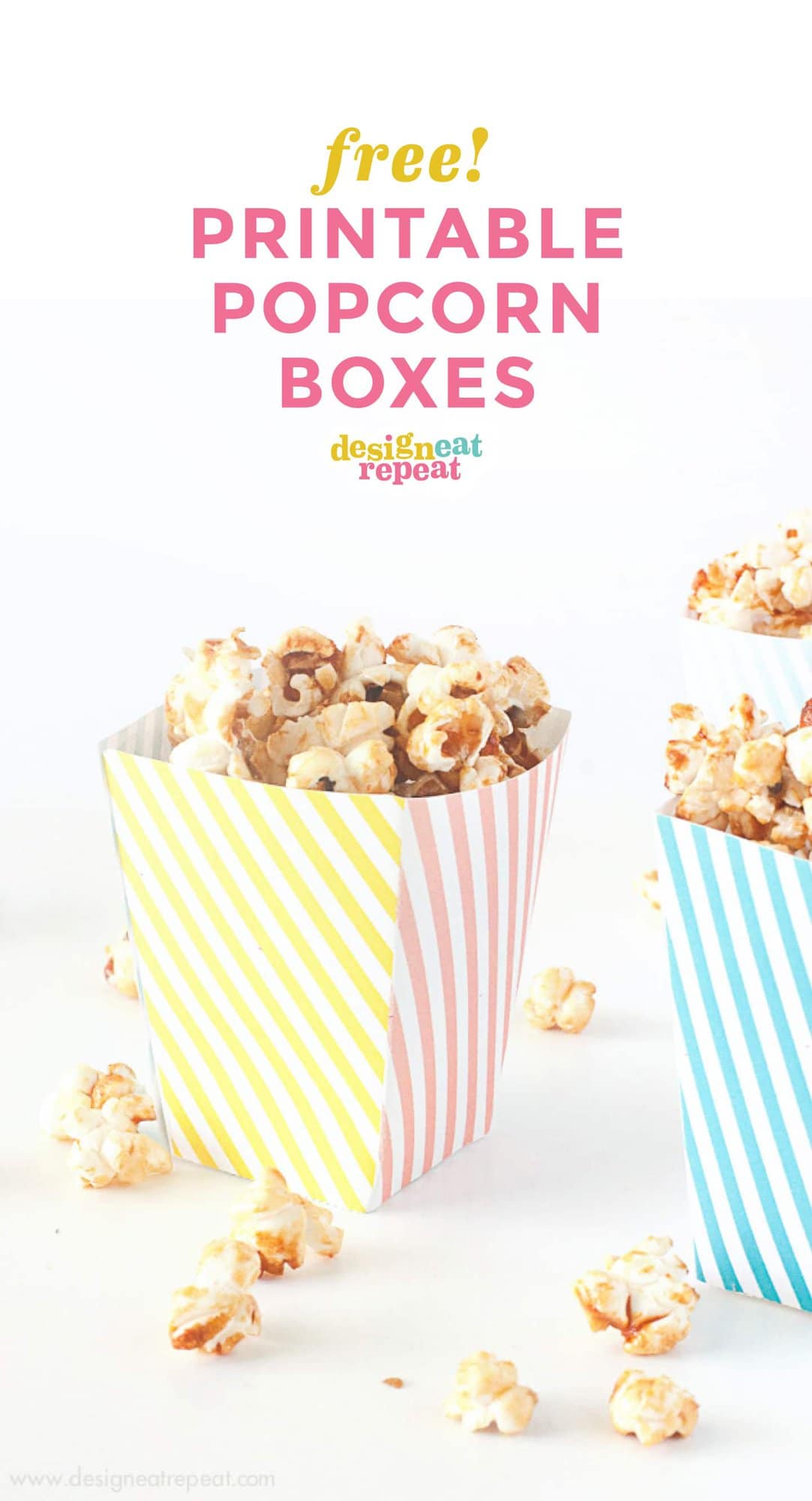 printable popcorn box template
