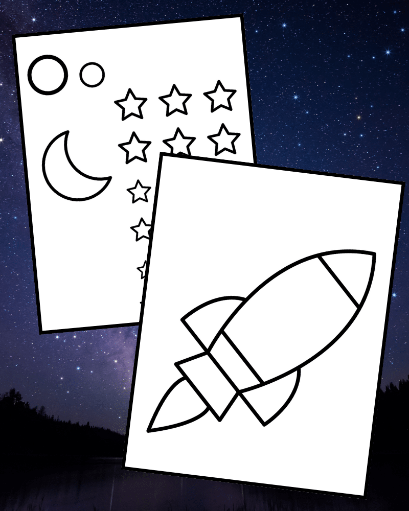 Free Printable Rocket Template Free Printable Rocket Template