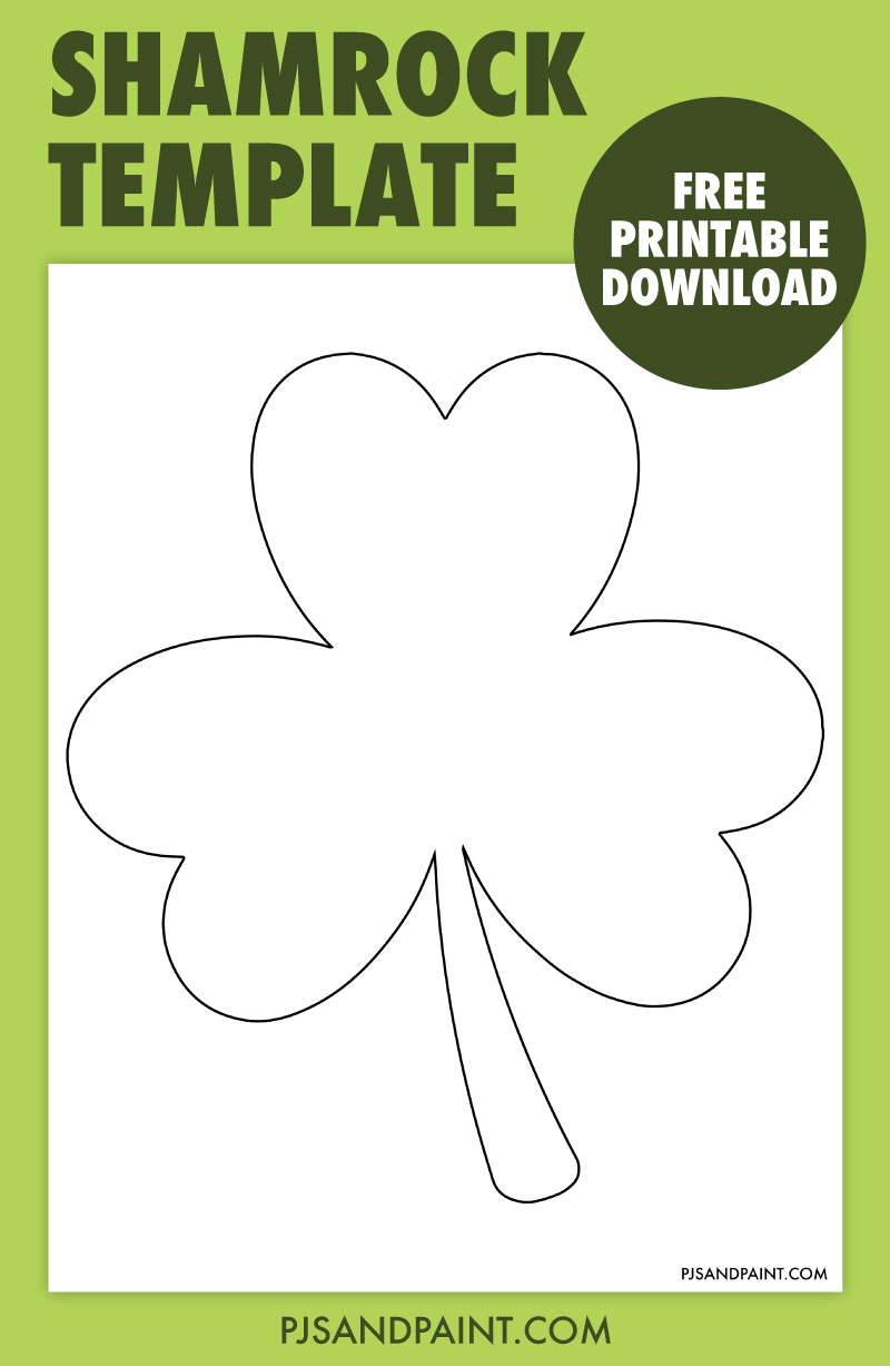 Free Printable Shamrock Template Free Printable Shamrock Template