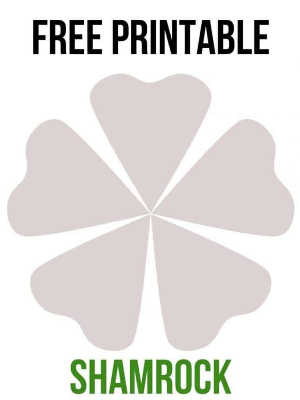 Free Printable Shamrock Templates Free Printable Shamrock Templates