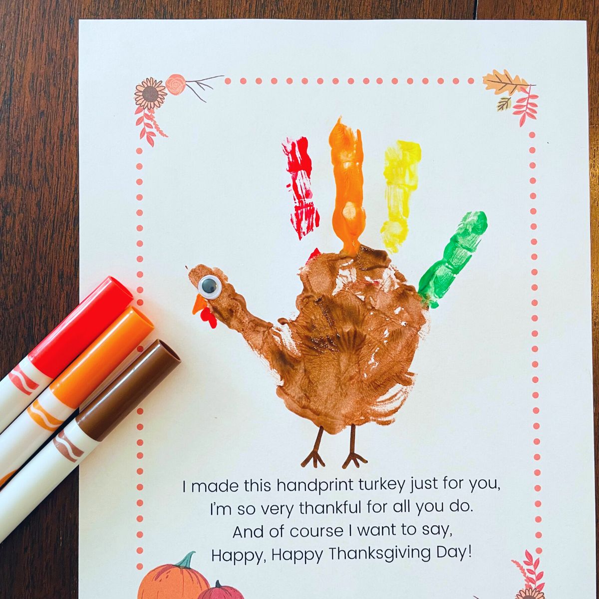Free Printable Turkey Handprint Poem Printable Free Printable Turkey Handprint Poem Printable