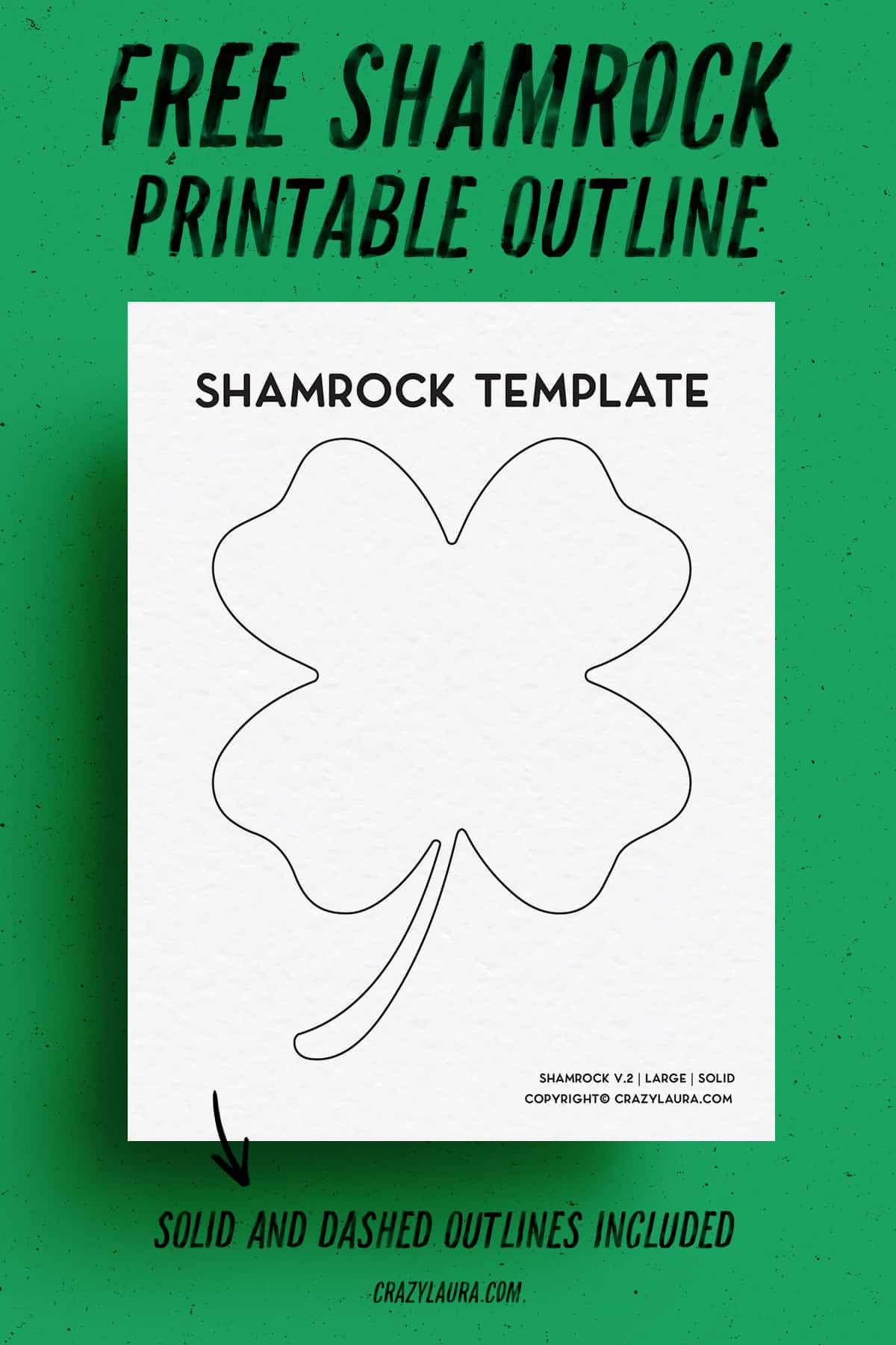 Free Shamrock Template