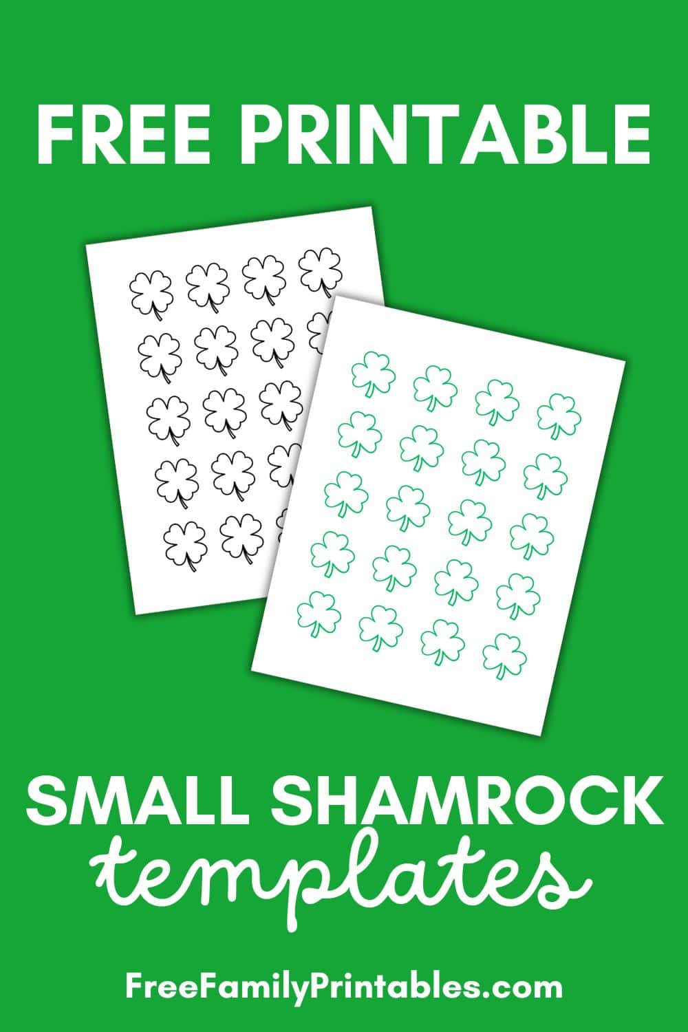 Free Small Shamrock Template Printable