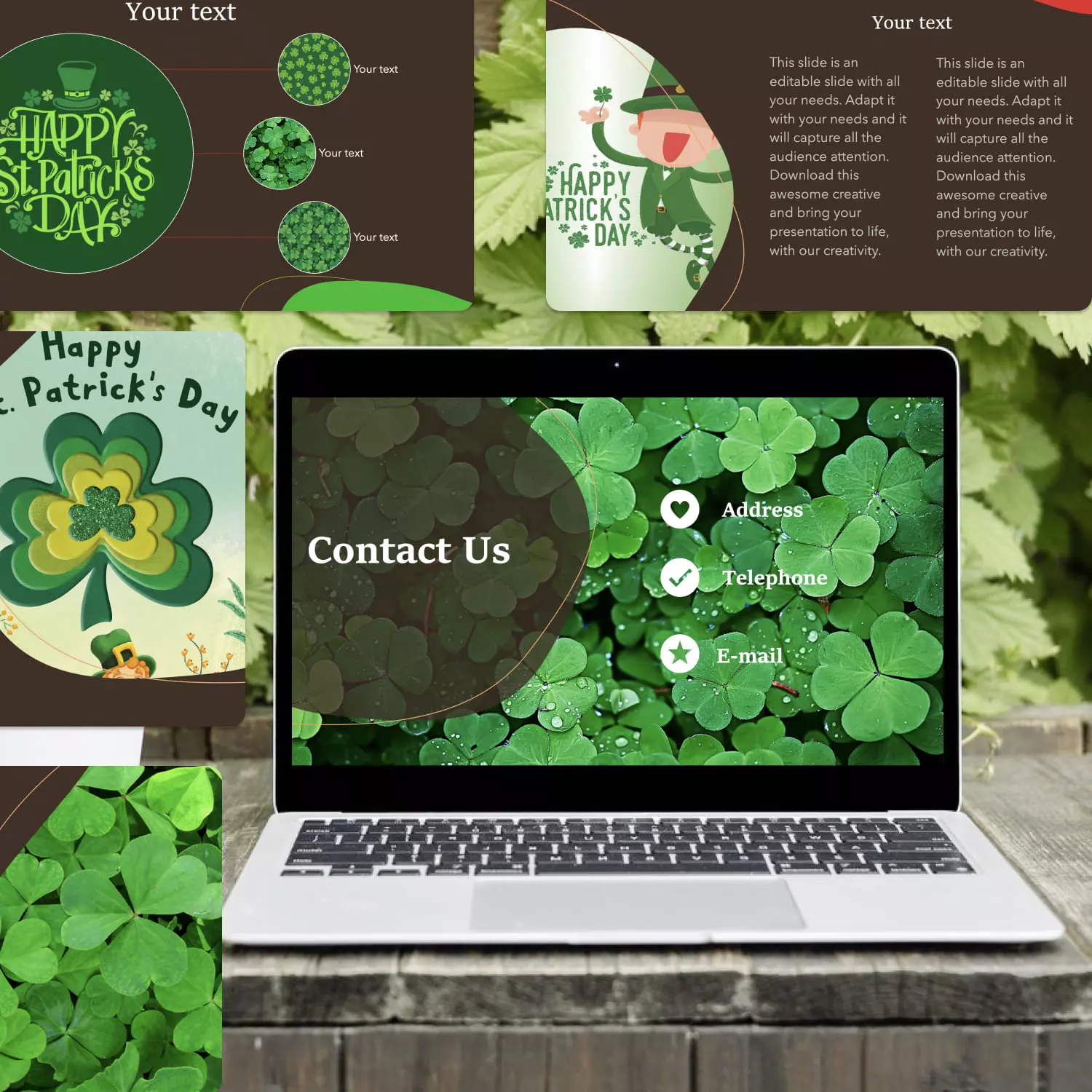 free shamrock powerpoint templates free shamrock powerpoint templates