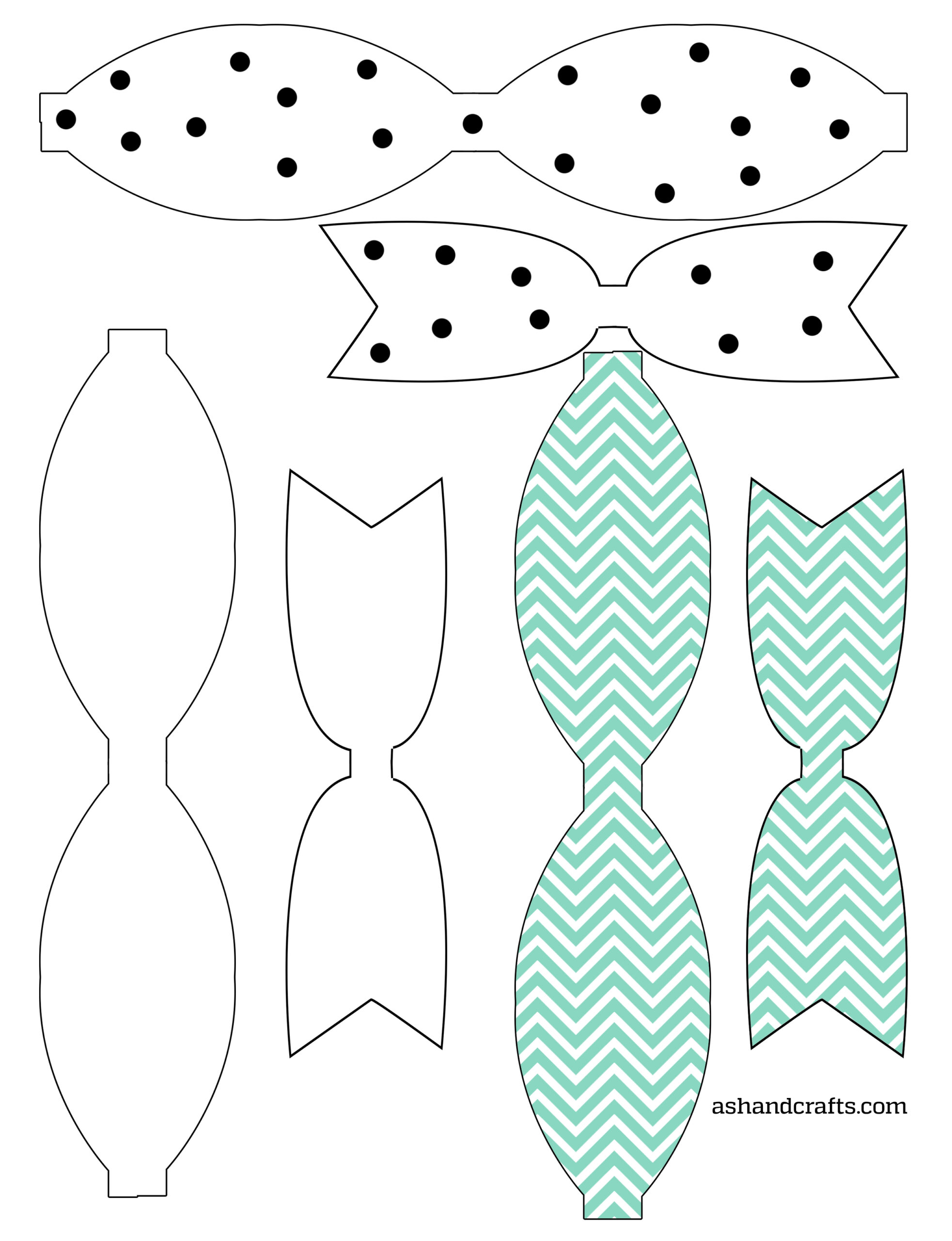 Freebie Friday Printable Paper Bows