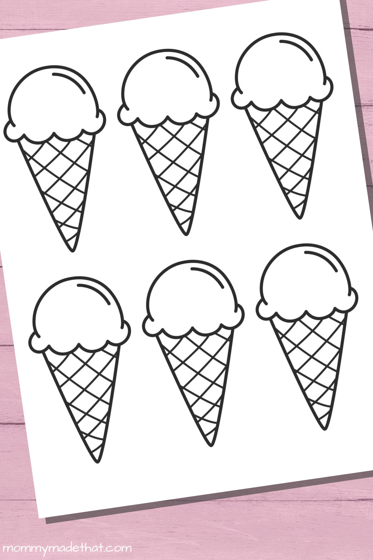 ice cream cone template free printable ice cream cone template free printable