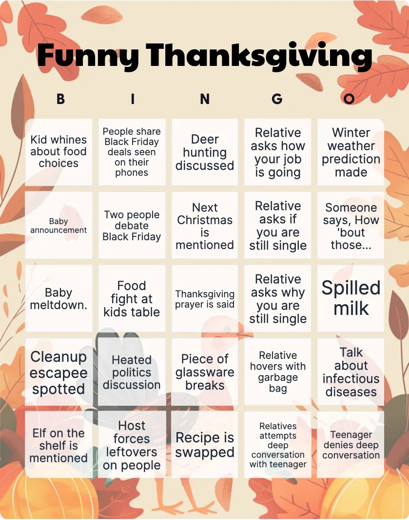 turkey bingo template turkey bingo template