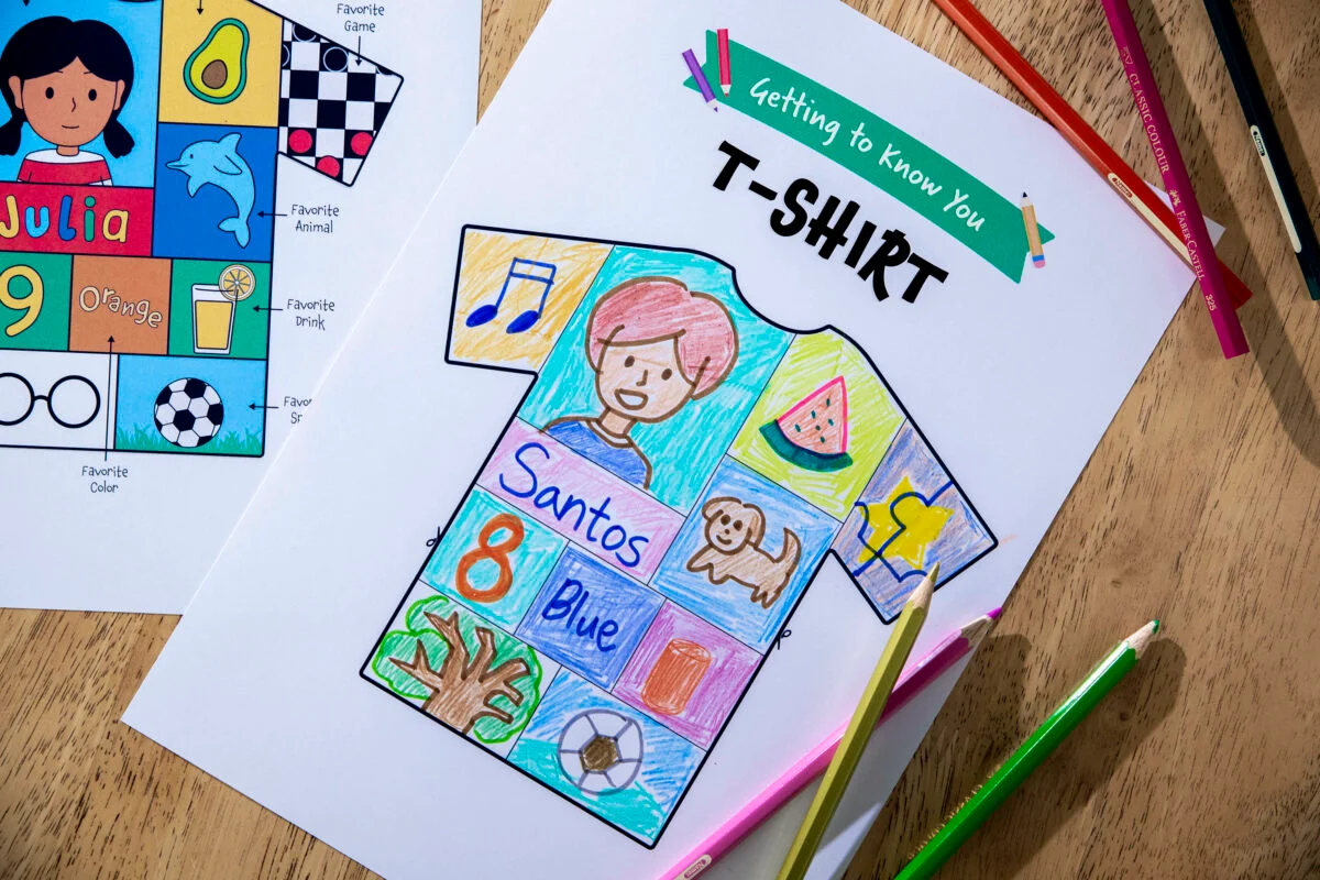 printable all about me t shirt template
