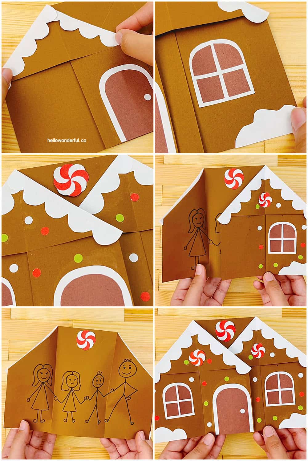 gingerbread house template cardboard