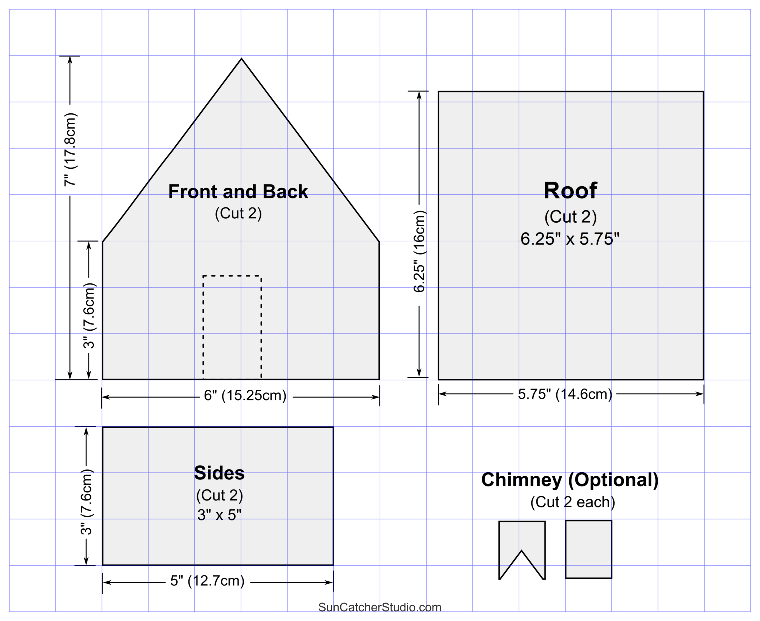 Gingerbread House Templates