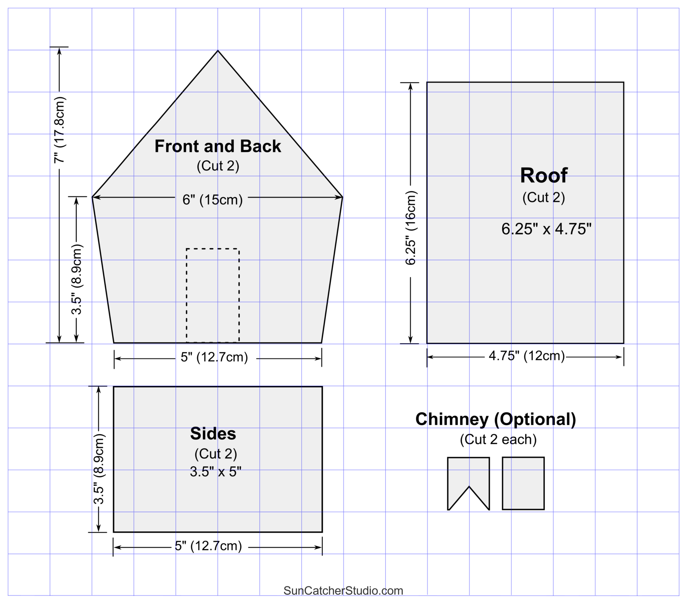 Gingerbread House Templates