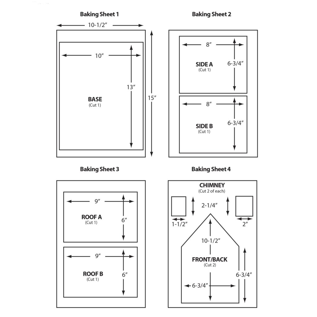 gingerbread house template with windows gingerbread house template with windows