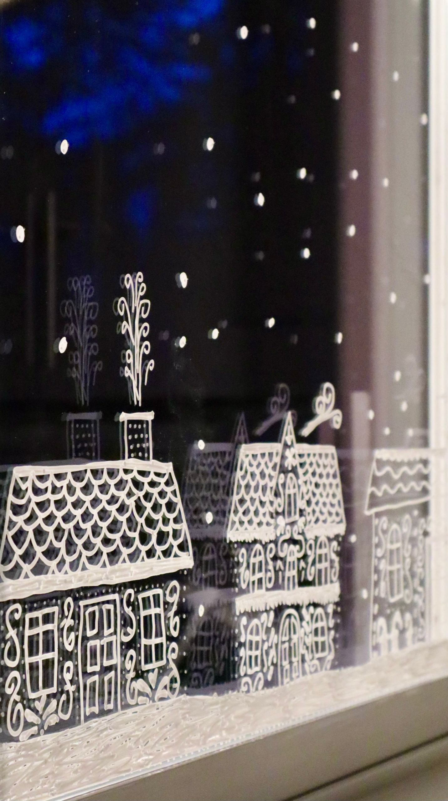 Gingerbread House Village Window Decor Gingerbread House Village Window Decor