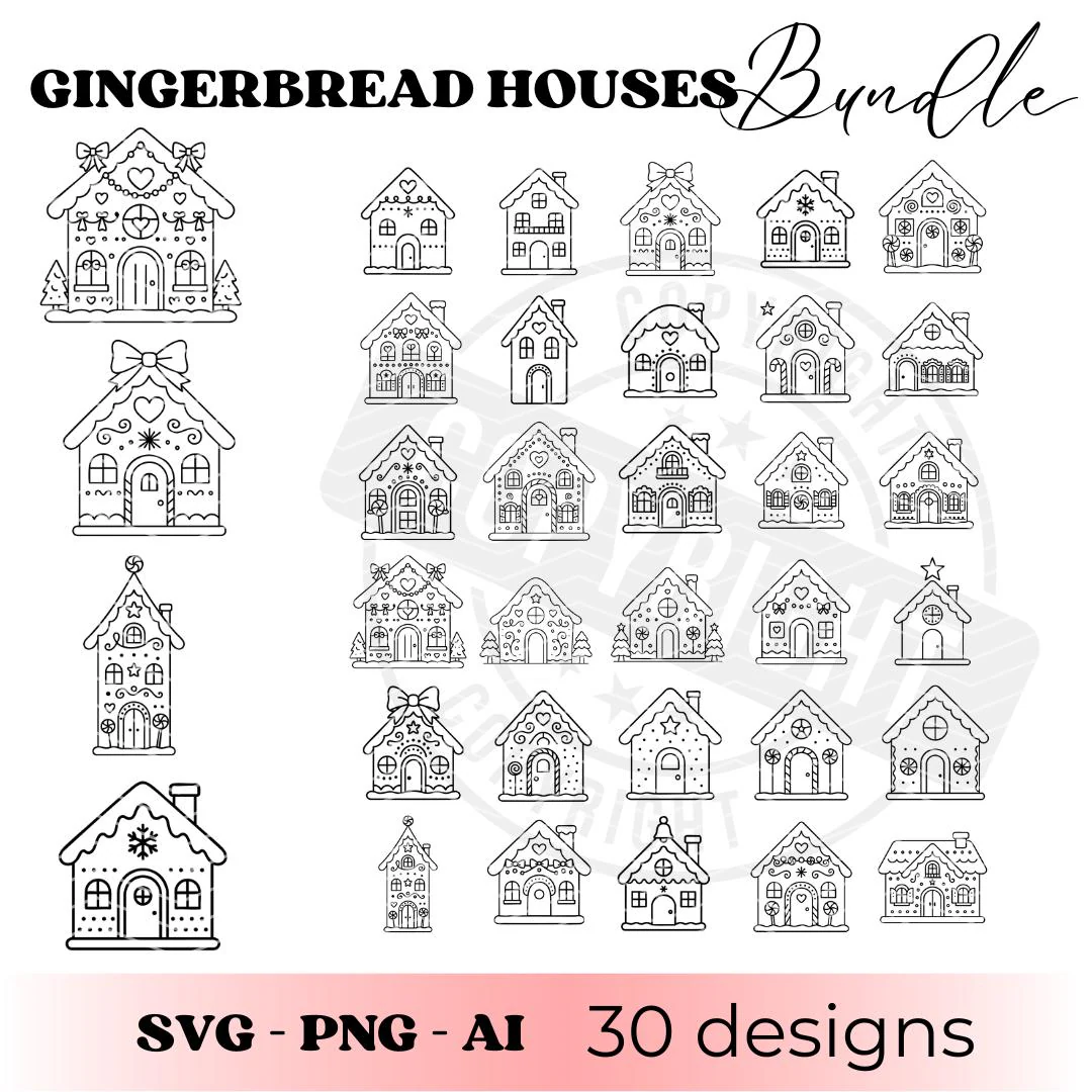 Gingerbread House With Windows Template