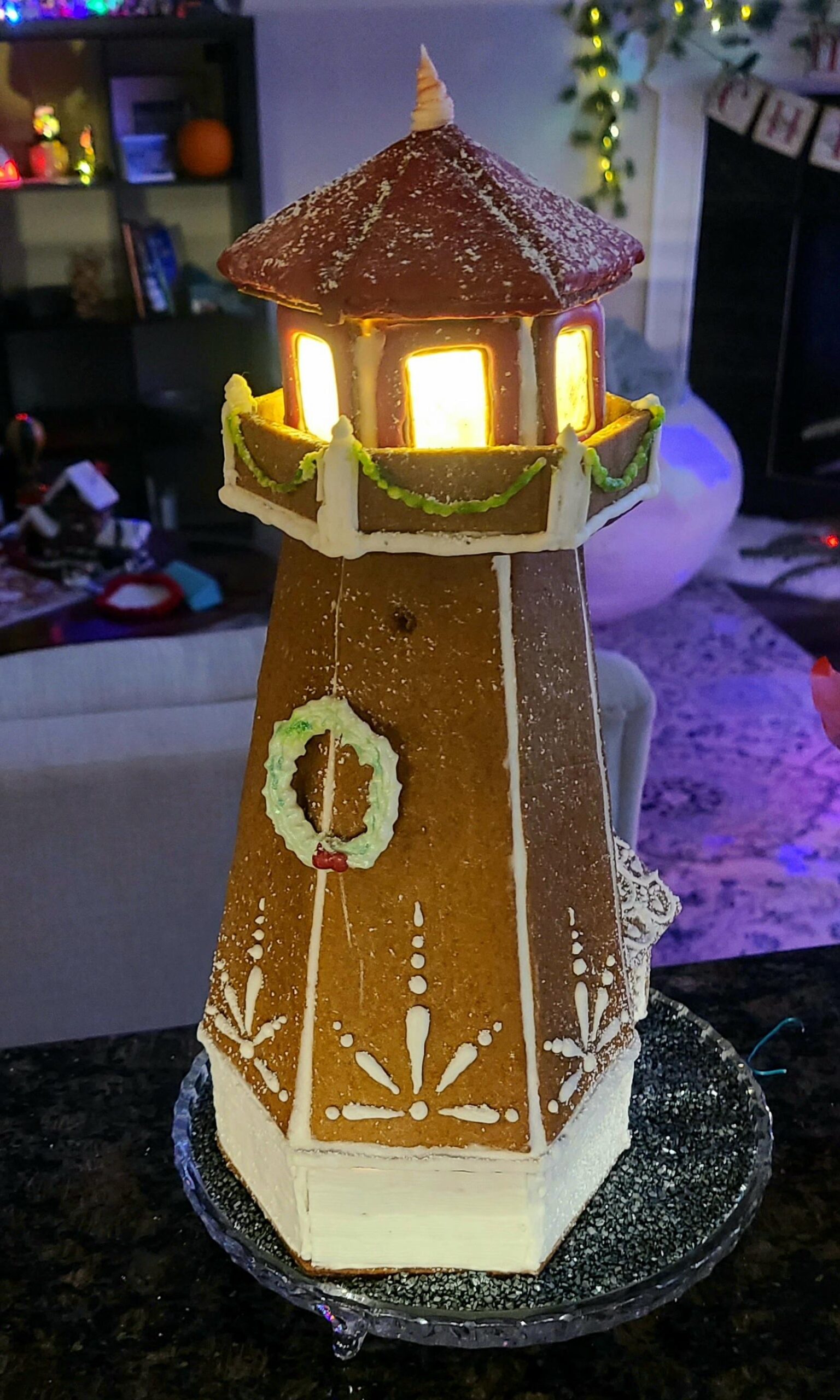 lighthouse gingerbread house template lighthouse gingerbread house template