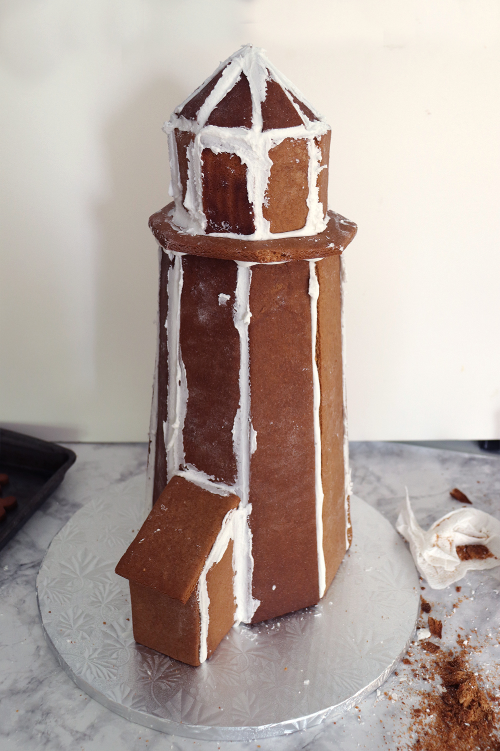 Gingerbread Lighthouse Template And Photo Tutorial Gingerbread Lighthouse Template And Photo Tutorial