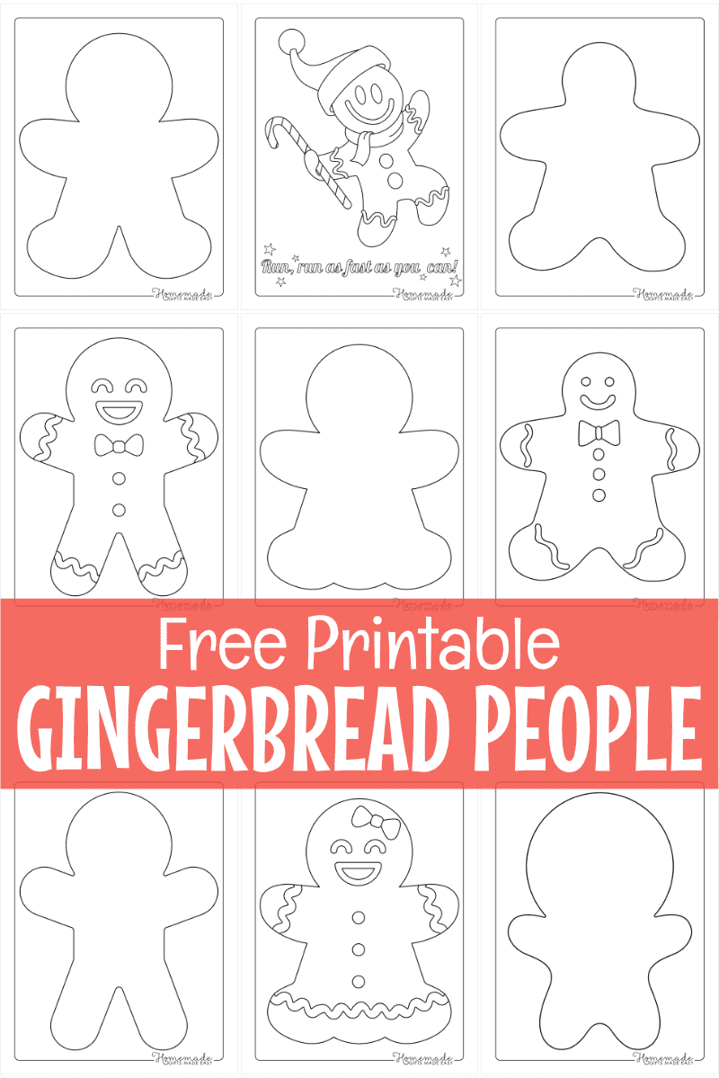Gingerbread Man Template