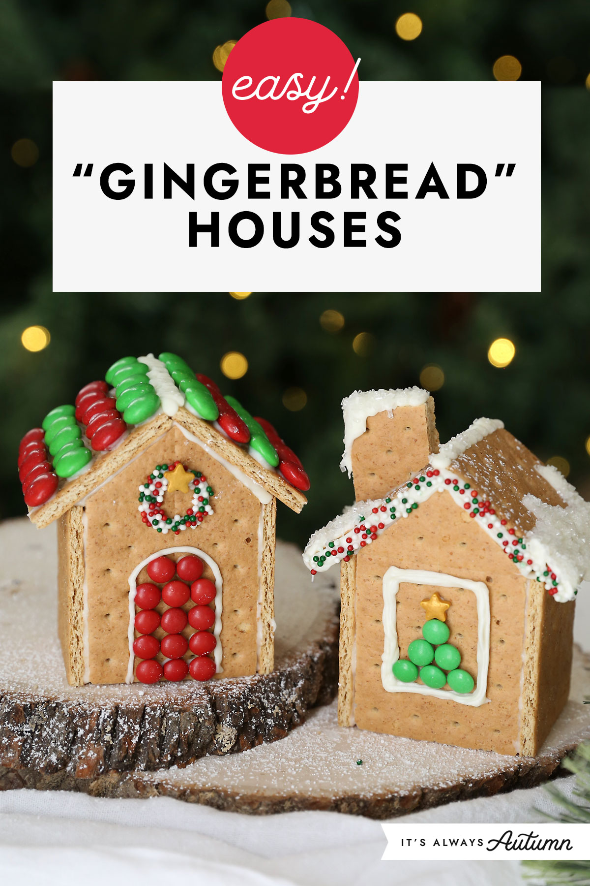 Graham Cracker Gingerbread Houses
