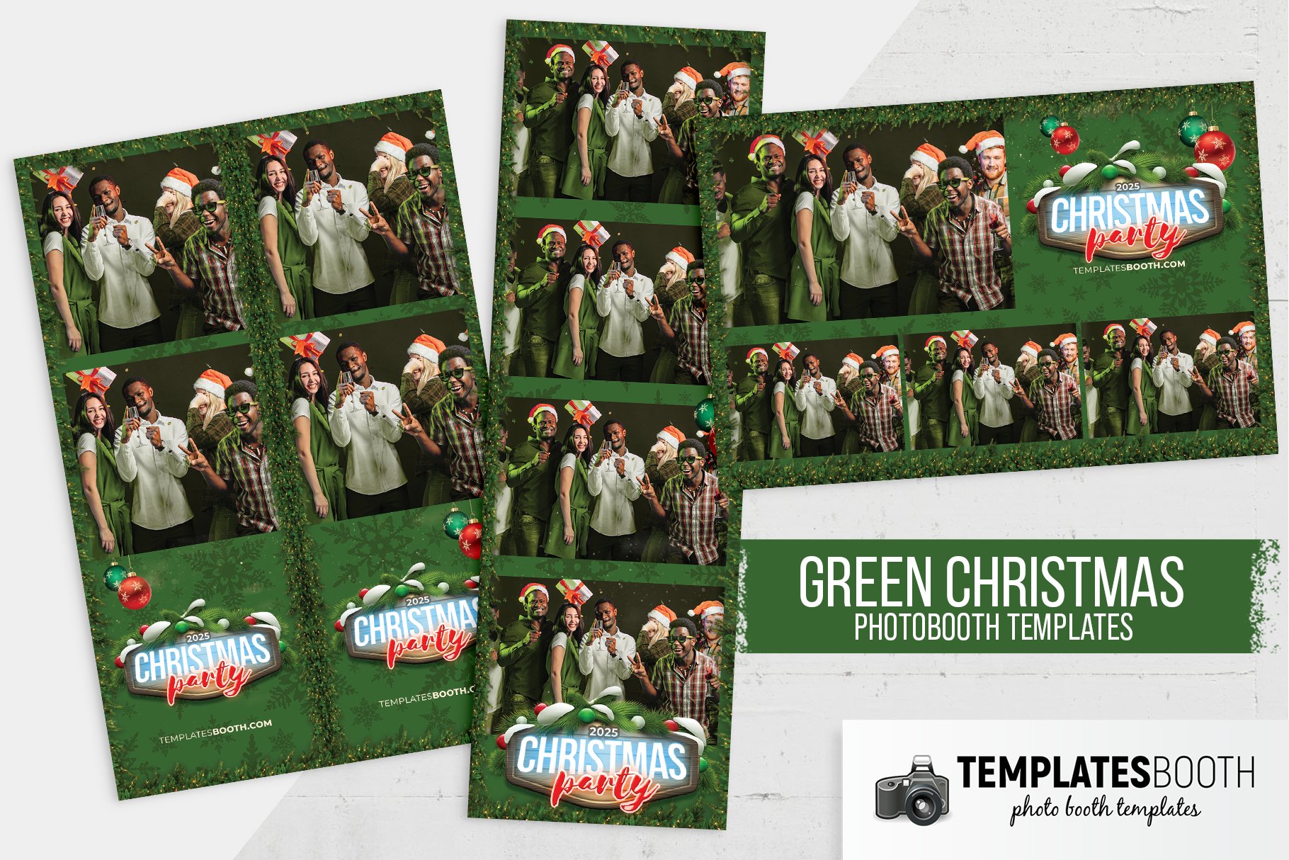christmas photo booth templates