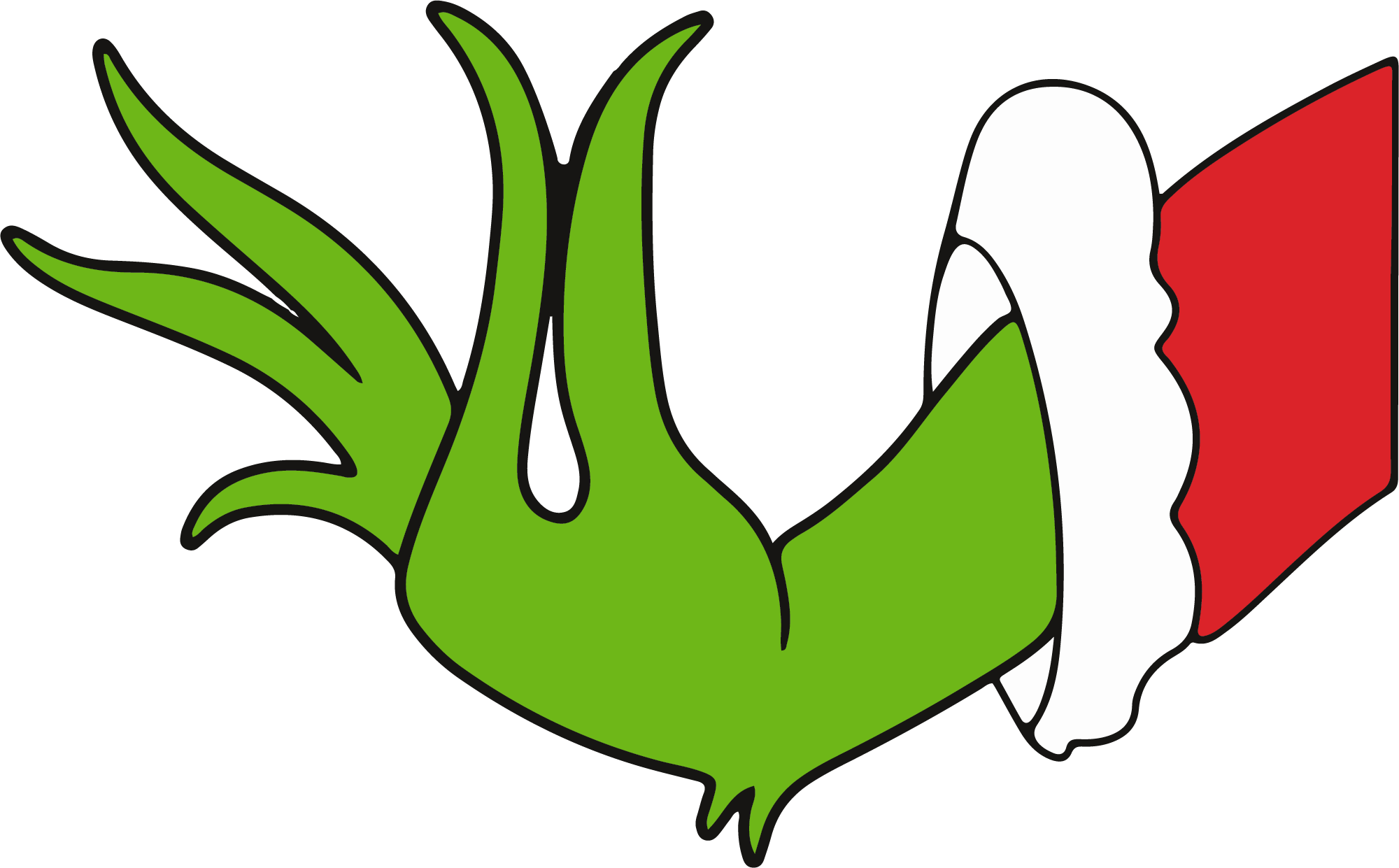 Grinch Christmas Hand Vector Grinch Christmas Hand Vector