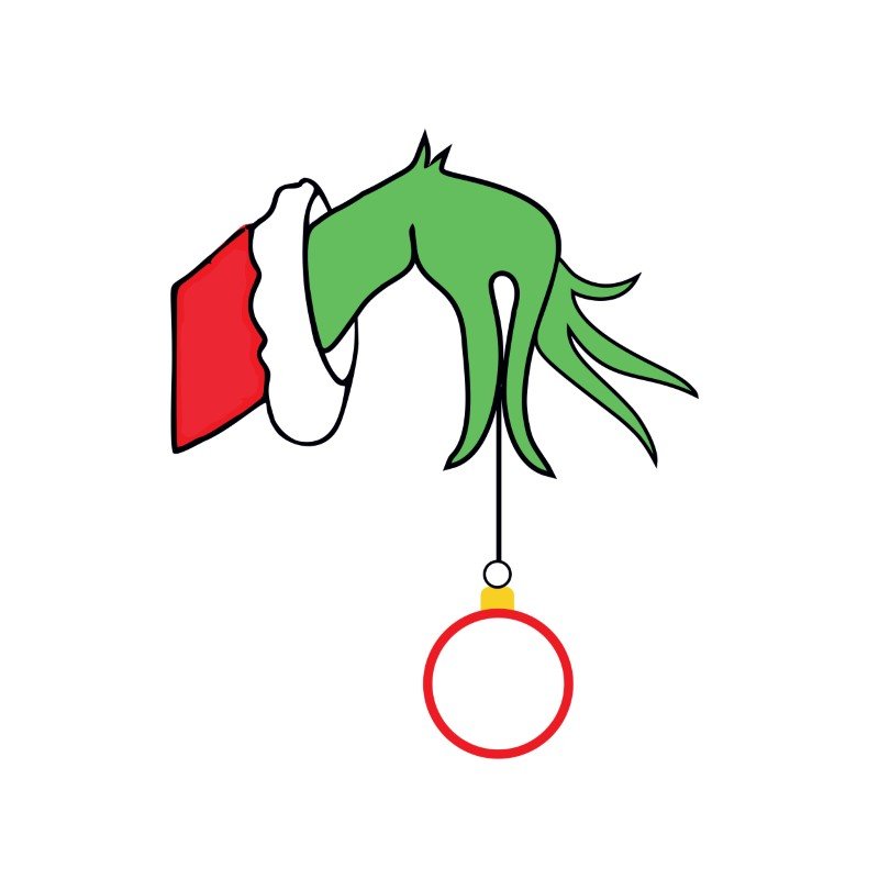 Grinch Hand Holding White Decorating Christmas 3216 Grinch Hand Holding White Decorating Christmas 3216