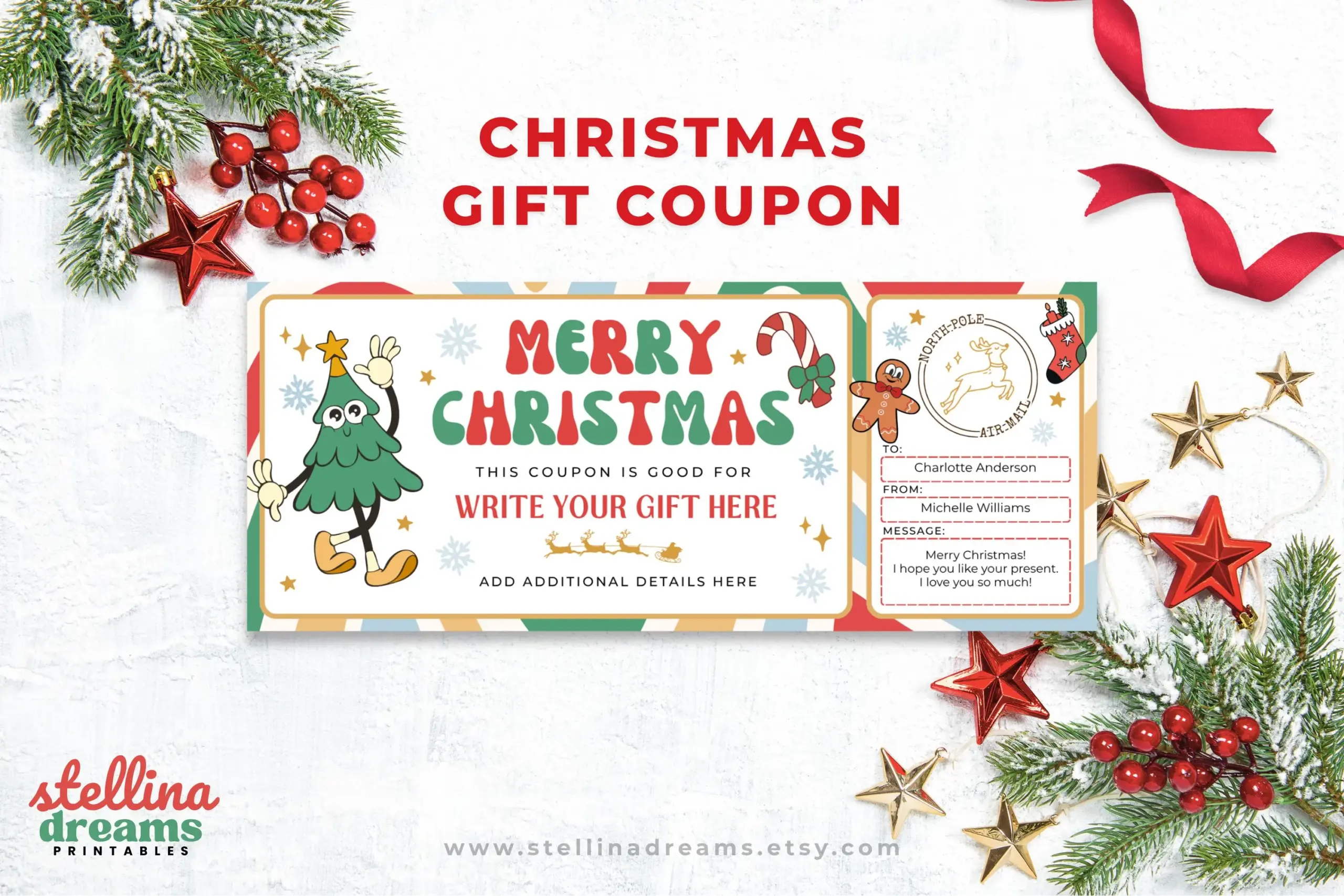 Groovy Christmas Coupon Template Groovy Christmas Coupon Template