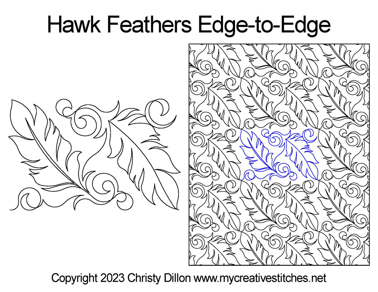 Hawk Feathers Edge To Edge