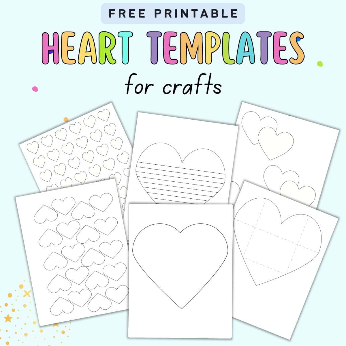 free printable heart shape templates