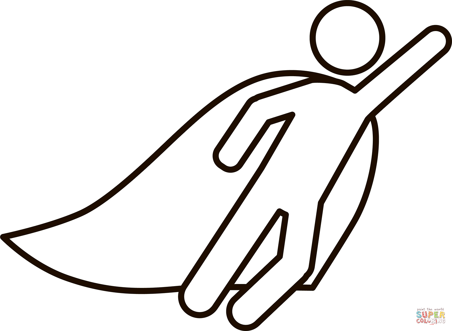 printable superhero cape template