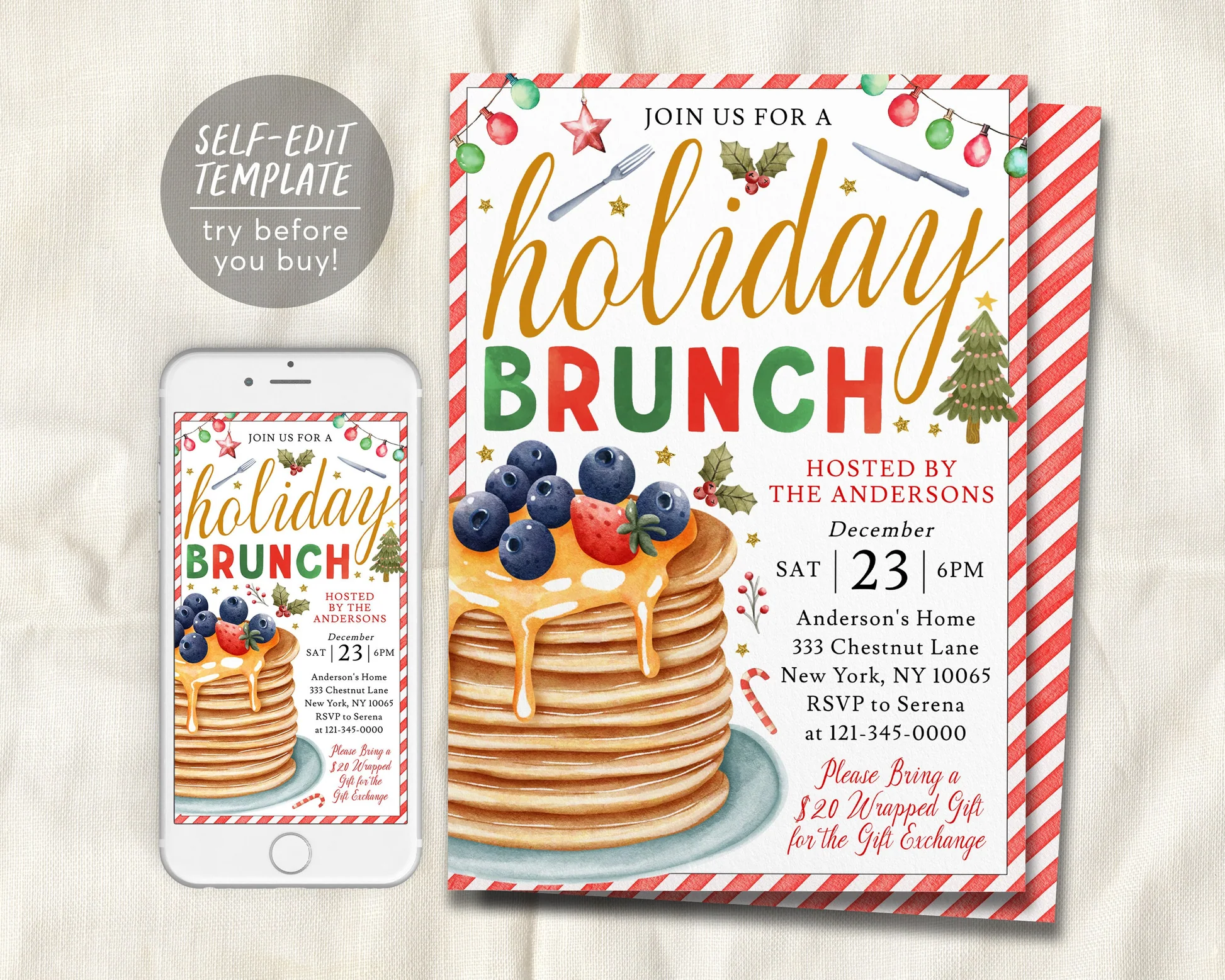 Holiday Brunch Invitation Editable Template Christmas Breakfast Pancakes Party Invite For Family Teacher Staff Appreciation Evite Printable 362607695 Holiday Brunch Invitation Editable Template Christmas Breakfast Pancakes Party Invite For Family Teacher Staff Appreciation Evite Printable 362607695