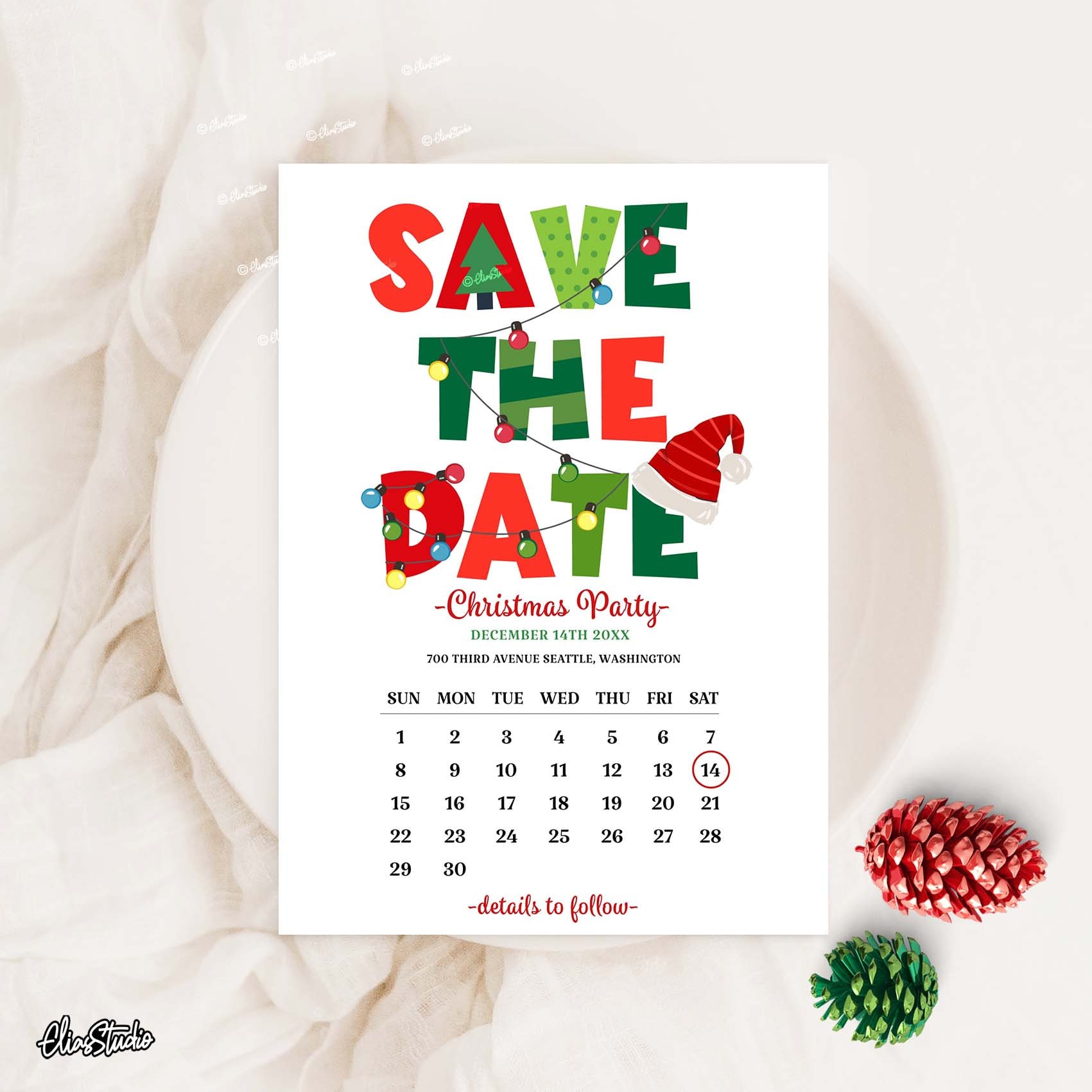 Holiday Edition Christmas Save The Date Holiday Edition Christmas Save The Date