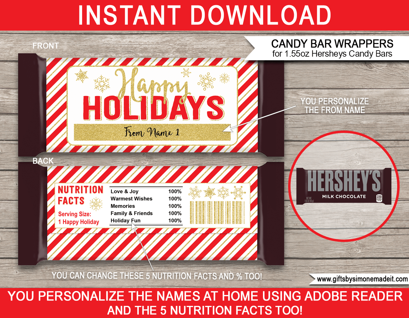 free printable candy bar wrappers templates