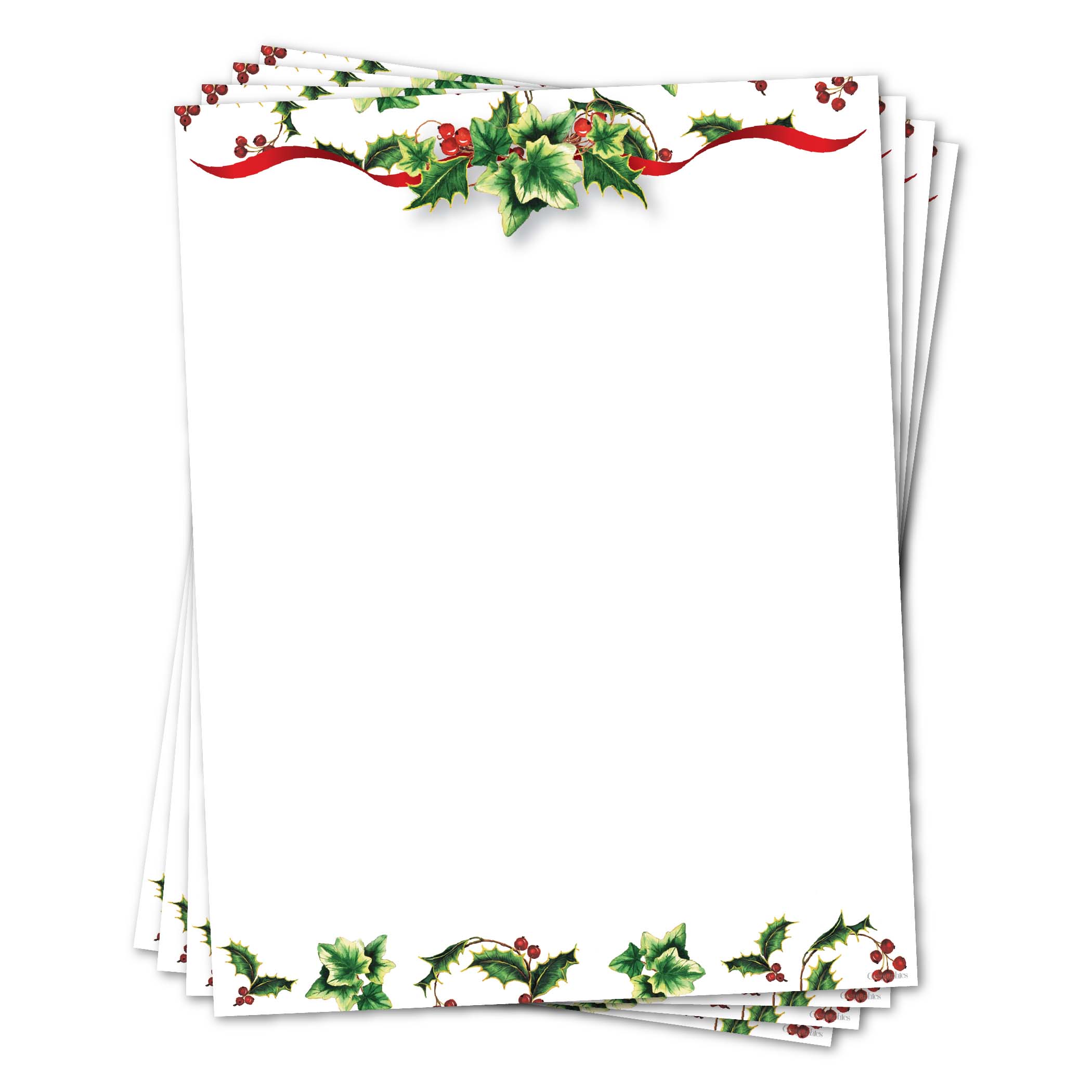 Holly And Ivy 2 Christmas Letterhead