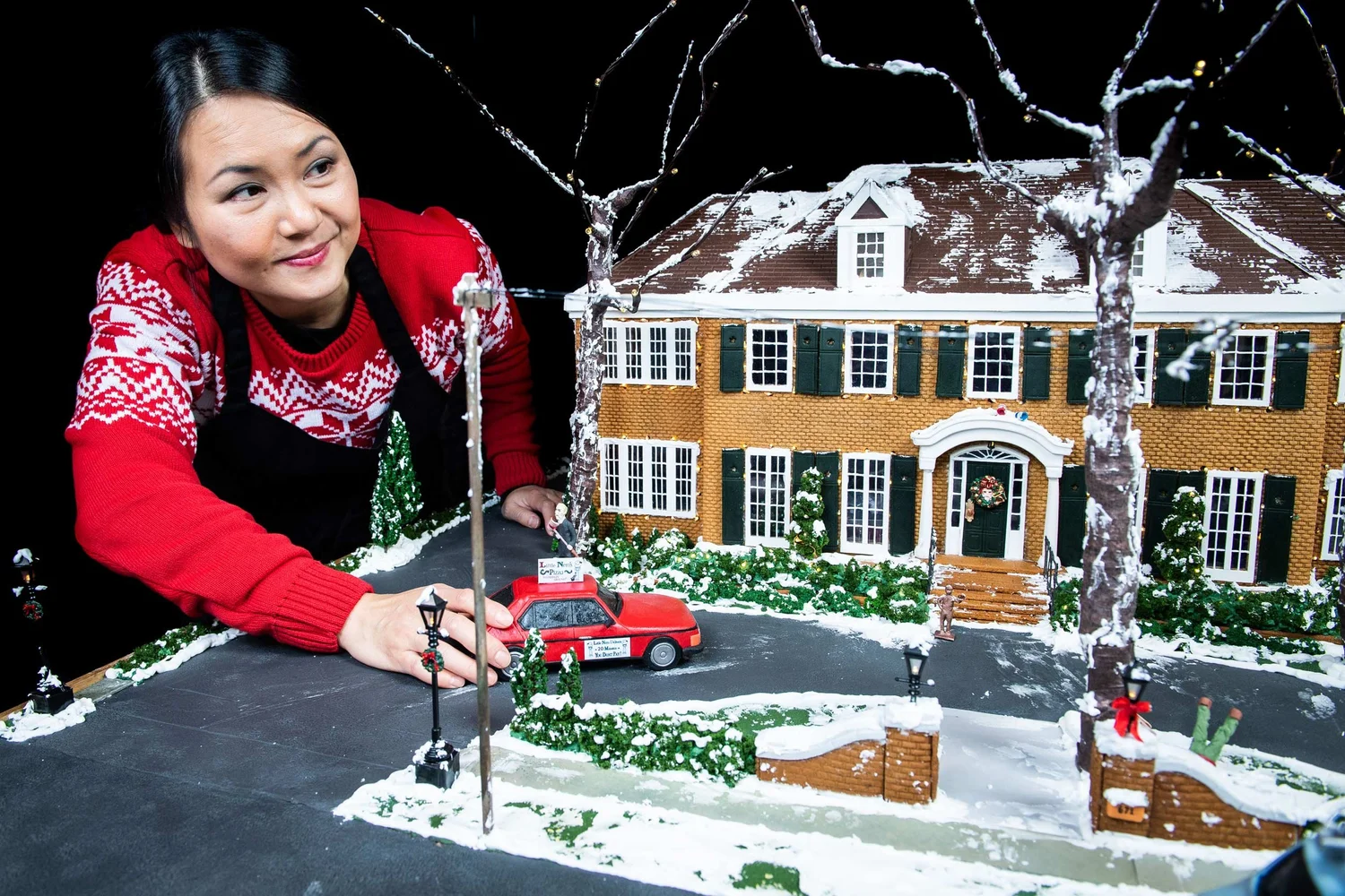 home alone gingerbread house template