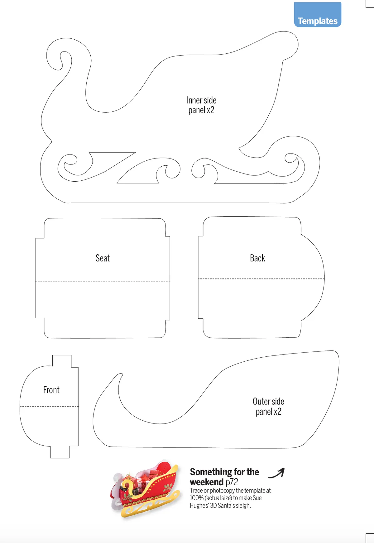 How To Craft A Papercraft Santas Sleigh