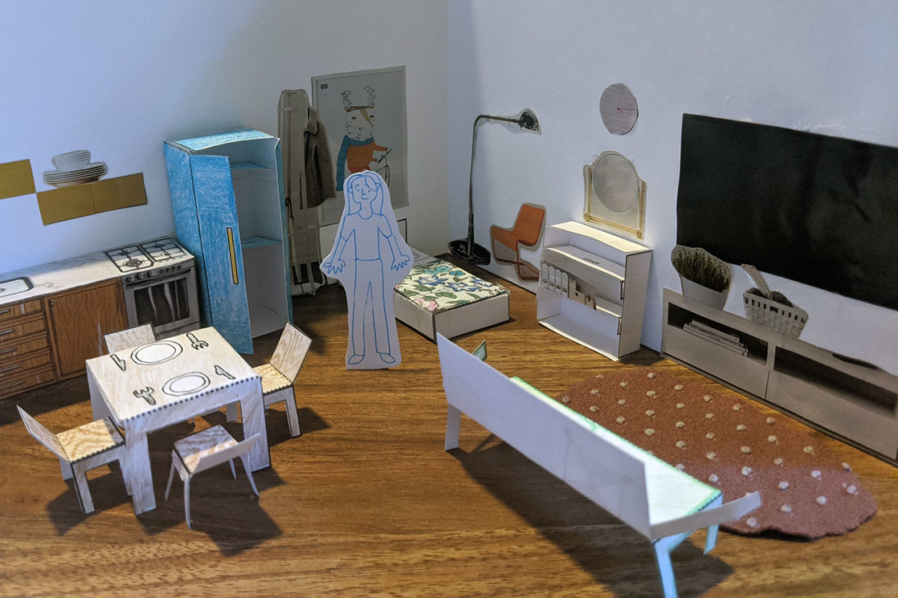 printable 3d paper furniture templates