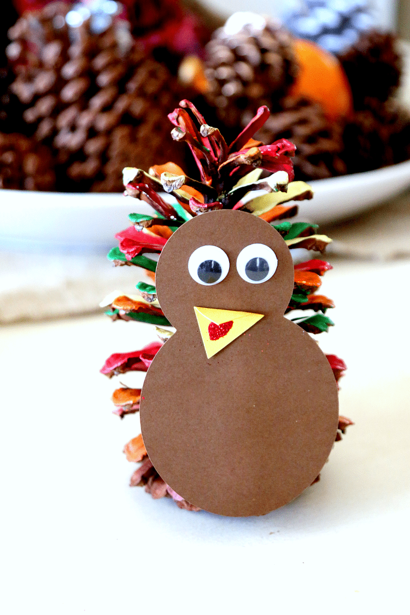 pine cone turkey template pine cone turkey template