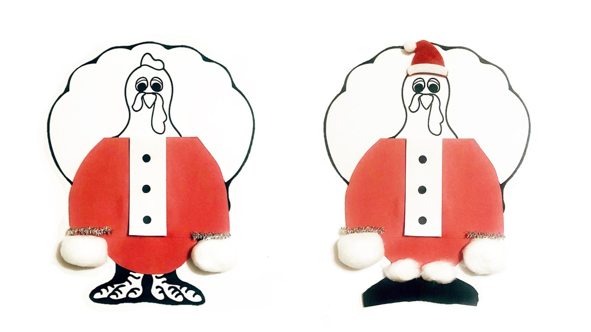 santa claus turkey disguise template santa claus turkey disguise template