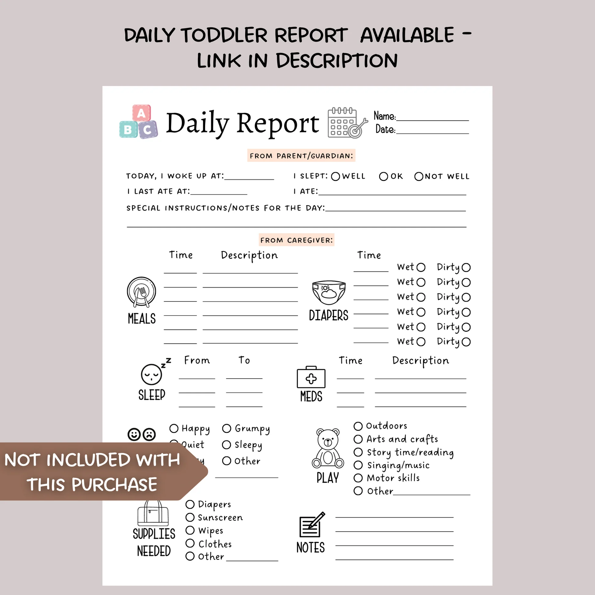 Infant Daily Log Printable Baby Daily 95926 Infant Daily Log Printable Baby Daily 95926