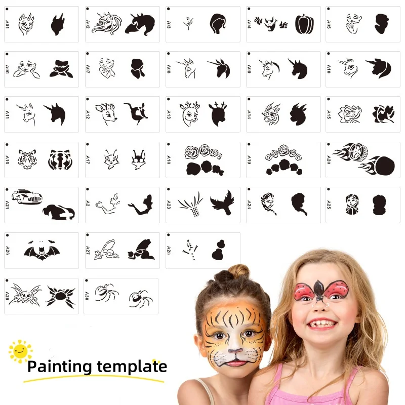 printable easy face painting templates