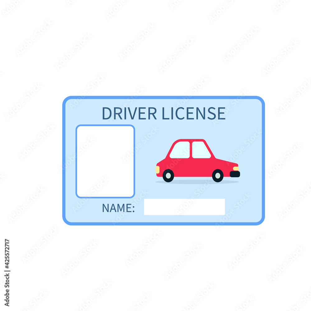 Kids Driving License Template Clipart Image