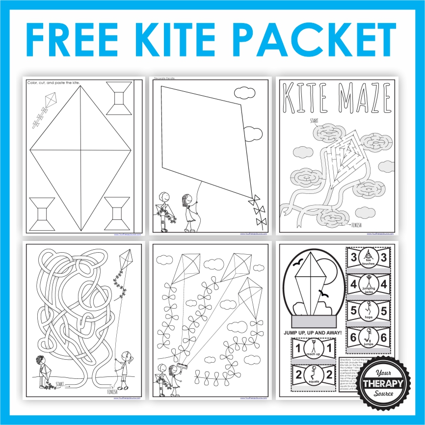 Kite Coloring Pages