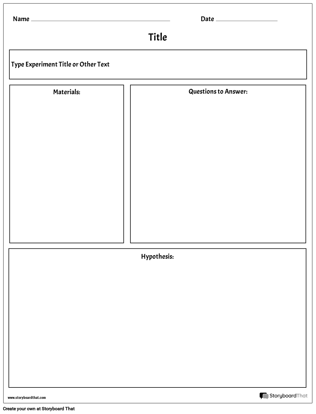 Lab Worksheets