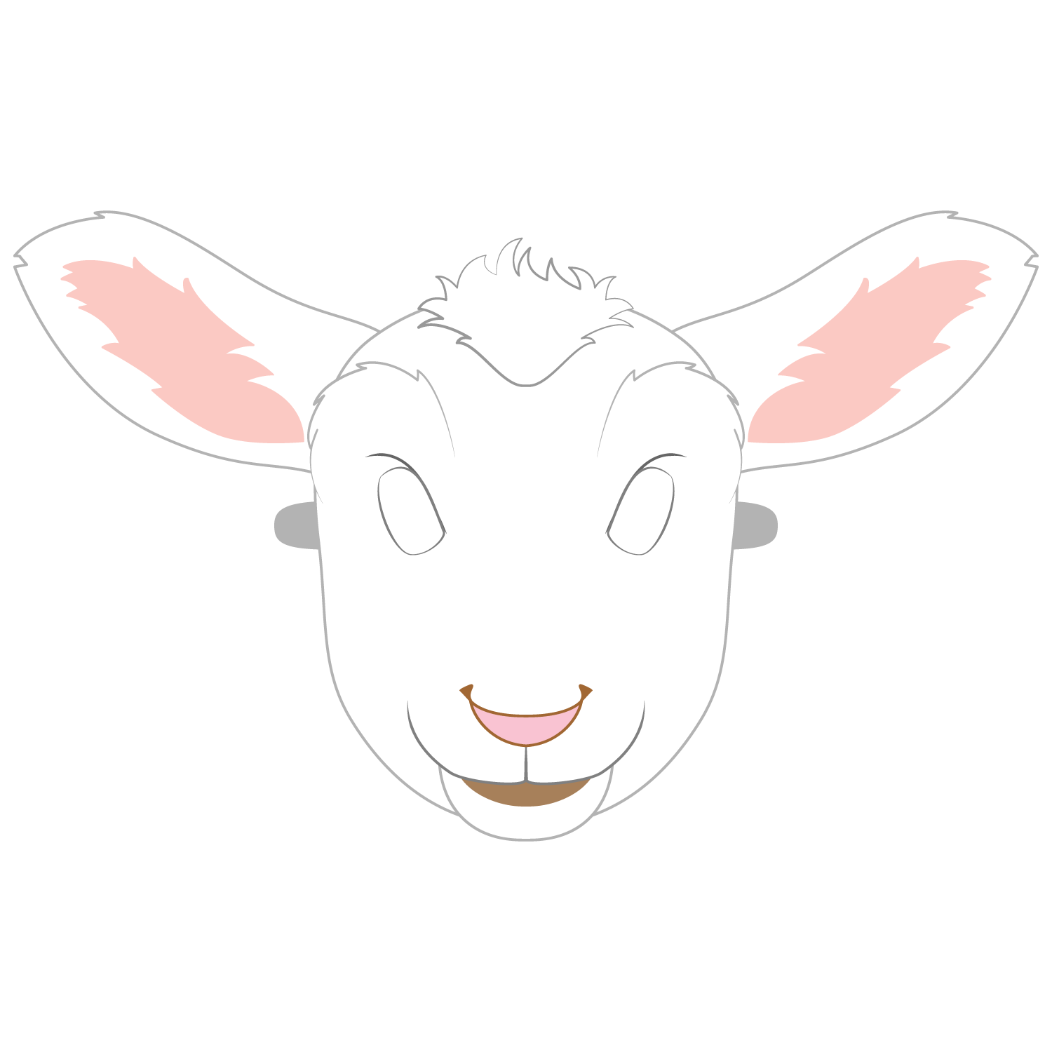 Lamb Mask Template Lamb Mask Template